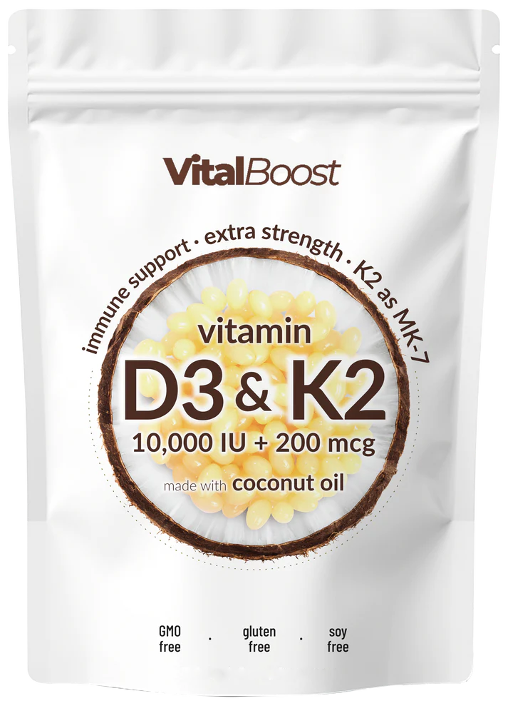 Micro Ingredients Vitamin D3 K2 Supplement Softgels