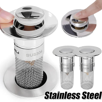 Stainless Pop-Up Drain Filter